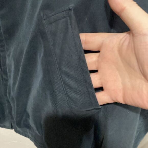 Vintage Hugo Boss mid weight Full Zip Golf Jacket Men’s Size XL (46R) Dark Blue - Picture 10 of 11